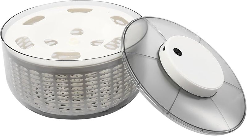 Gray 6Qt Electric Salad Spinner Vegetable Washer Dryer for Kitchen Cafeteria - Image 4